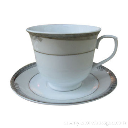 12-piece 200cc Tea Cup and Saucer with Practical Shape